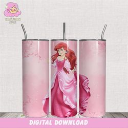 the little mermaid 20oz tumbler design idea png