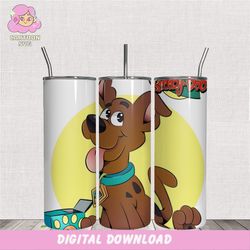 happy scooby doo tumbler sublimation png