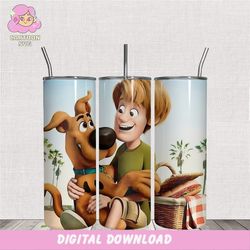 scooby doo shaggy rogers go picnic tumbler 20oz png