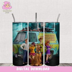 scooby doo the mistery machine 20oz tumbler png