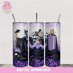 baroness ursula maleficent 20oz tumbler design png