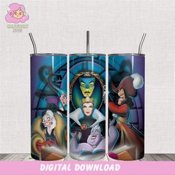 villain women characters tumbler sublimation png