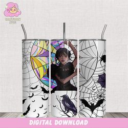 wednesday dancing 20oz tumbler wrap png