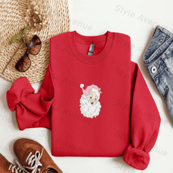 embroidered christmas sweatshirt embroidered santa sweatshirt for family