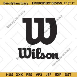 wilson badminton logo embroidery design download