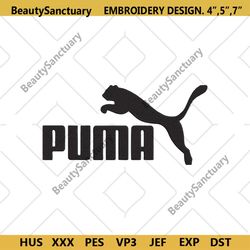 puma leopard logo embroidery design download