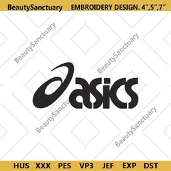 asics fashion shoes logo embroidery design download