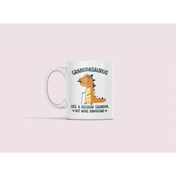 grandpasaurus mug, grandpa gifts, funny grandpa dinosaur coffee cups, christmas present for grampa, unique grandpa gifts