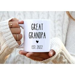 great grandpa mug. new great grandpa gift. personalised grandpa. great grandpa to be. grandpa present. pregnancy announc