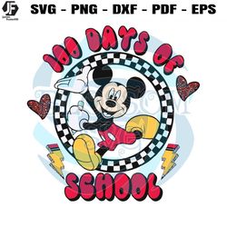 100 days of school mickey mouse svg