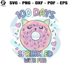100 days sprinkled with fun svg