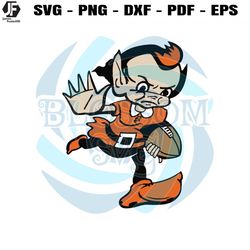 brownie the elf cleveland browns mascot svg