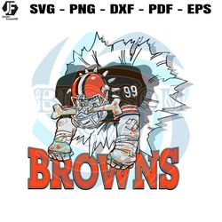 browns football mascot svg digital download