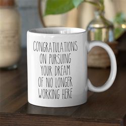 funny co-worker greeting mug, co-worker leaving mug, co-worker gift for men women, joke gag mug for him her, co-worker m