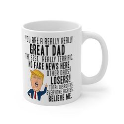 funny dad gifts, trump mug, dad christmas gift, gift for dad, dad birthday gift, dad gag gift, best dad ever, dad coffee