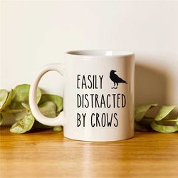 crow mug  raven mug  crow gifts  funny bird mug  crow lover  crow coffee mug  crow presents  crow cup