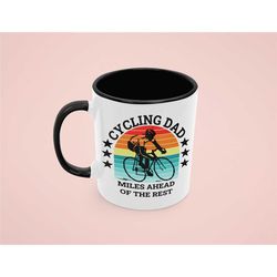 cycling mug, cycler gifts, cycling dad gift, present for biking father, biking coffee mug, cycling father's day gift, bi