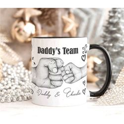 fist bump personalised mug dad fathers day gift  birthday gift for dad daddy grandad  christmas gift for dad grandad