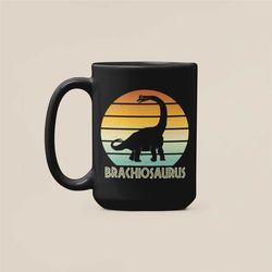 brachiosaurus mug, brachiosaurus gifts, dino lover coffee cup, vintage dinosaur coffee mug, birthday present, brachiosau