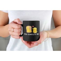 bread and butter mug, you complete me bread and butter, couples mug, valentines gift, perfect together, cute romantic gi