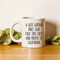 california mug, cali mug, california gifts, long distance mug, san francisco mug, california state, moving away gift, go