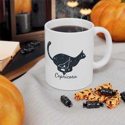 capricorn coffee mug, zodiac birthday gift for her, horoscope ceramic mug 2