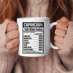 capricorn coffee mug, zodiac birthday gift for her, horoscope ceramic mug 6