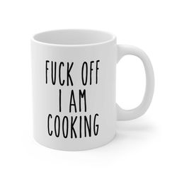 cooking mug, cooking gift, funny cooking mug, unique chef gift, funny chef mugs, profanity gift, rae dunn inspired mug 1