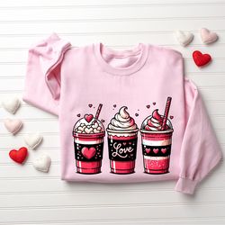 coffee love sweatshirt, cute valentines sweatshirt, valentine sweatshirt, valentines day sweatshirt, happy valentines da