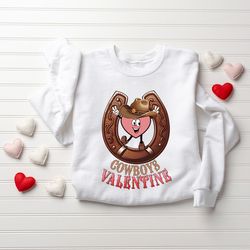 cowboys valentine sweatshirt, western valentine, valentines day sweatshirt, western couple sweatshirt, howdy valentines