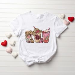 retro coffee lover shirt, valentines day shirt, cowgirl shirt, western valentine, rodeo shirt, western shirt, shirt for