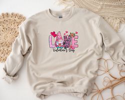 gnome love shirt, gnome valentines day shirt hoodie sweatshirt, cute valentine day gift, couple matching love shirt