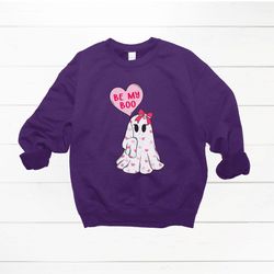 valentines sweatshirt, be my boo valentines shirt, womens valentine shirt, ghost valentine, retro valentines shirt