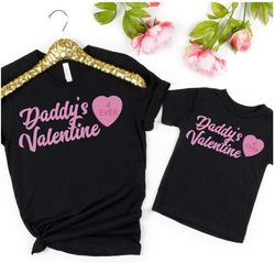 daddys valentine daughter gift daddys girl xo valentines tee heart love womens valentines t-shirt moms valentine shirt p