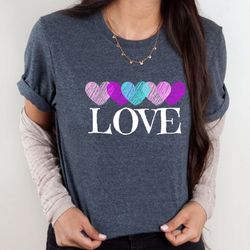 love happy valentine day shirt for women cute valentine sweatshirt valentine shirt doodle hearts valentine tshirt womens