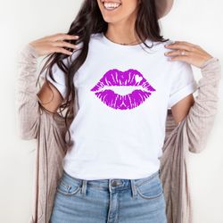 sexy lips with heart valentine shirt for women, sexy tshirt for women, flirty valentine shirt, love shirt for women, cut