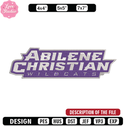 abilene christian logo embroidery design,ncaa embroidery,sport embroidery,logo sport embroidery,embroidery design