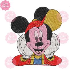 mickey mouse disney embroidery