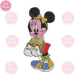 minnie mouse embroidery disney design