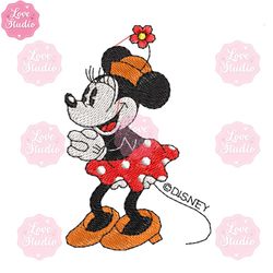 embroidery minnie disney character design