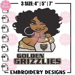 golden grizzlies girl embroidery design, ncaa embroidery, embroidery design, logo sport embroidery,sport embroidery..jpg