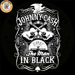 johnny cash the man in black svg files for cricut