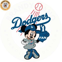 cute minnie mouse dodgers fan baseball, mothers day svg, fathers day svg