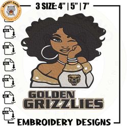 golden grizzlies girl embroidery design, ncaa embroidery, embroidery design, logo sport embroidery,sport embroidery..jpg