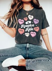 hospice aide nurse shirt, groovy valentines day candy hearts tee, retro medical registered nurse shirt, cute nursing gra