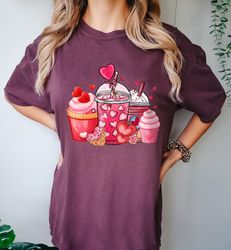 comfort colors womens valentines day shirt, valentine coffee shirt, womens valentines day shirt, valentines day shirt, v