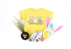happy easter bunnies shirt, easter shirt, easter bunny shirt, happy easter, family matching shirt, easter family shirt,