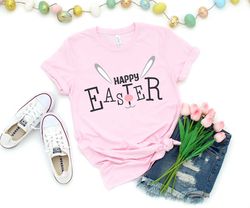 happy easter shirt, happy easter tshirt, easter bunny shirt, bunny shirt, easter family shirt, cute easter shirt, family