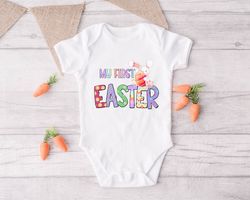 my 1st easter shirt, easter bunny shirt, bunny shirt, easter kids shirt, 1st easter shirt, easter baby onesie, cute east