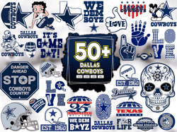 50 Files Dallas Cowboys SVG Bundle, Dallas Cowboys SVG, Nfl Team Logo